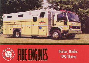 1998 First Choice Collectibles - Fire Engines #437 Hudson, Quebec - 1992 Tibotrac Front