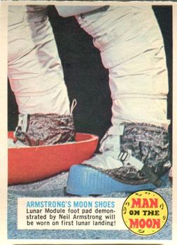 1969 O-Pee-Chee Man on the Moon #48B Armstrong's Moon Shoes Front