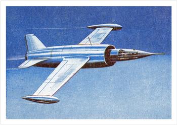 1958 Cardmaster Jet Aircraft of the World #90 Leduc 0211 Front