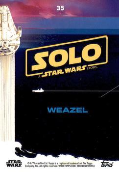 2018 Topps Solo: A Star Wars Story #35 Weazel Back