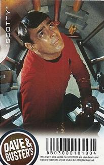 2016 Dave & Buster's Star Trek: The Original Series - Numbered 2nd Edition #DB03000101004 Scotty Back