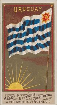 1887 Allen & Ginter Flags of All Nations (N9) #NNO Uruguay Front