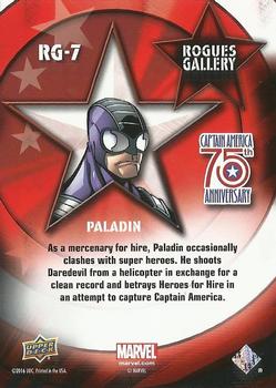 2016 Upper Deck Captain America 75th Anniversary - Rogues Gallery #RG-7 Paladin Back