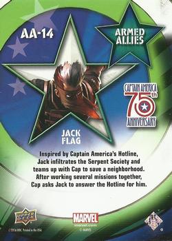 2016 Upper Deck Captain America 75th Anniversary - Armed Allies #AA-14 Jack Flag Back