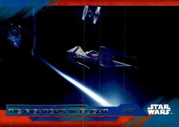 2017 Topps Star Wars: The Last Jedi - Blue #94 TIE Fighters in Flight Front