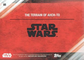 2017 Topps Star Wars: The Last Jedi - Green #85 The Terrain of Ahch-To Back