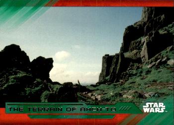 2017 Topps Star Wars: The Last Jedi - Green #85 The Terrain of Ahch-To Front