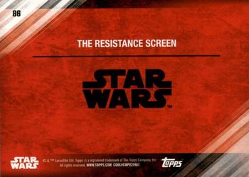 2017 Topps Star Wars: The Last Jedi - Red #86 The Resistance Screen Back