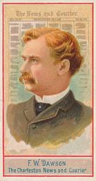 1887 Allen & Ginter American Editors (N1) #17 F.W. Dawson Front