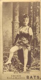 1887 Kalamazoo Bats Actresses (N657) #NNO Eliza Weathersby Front