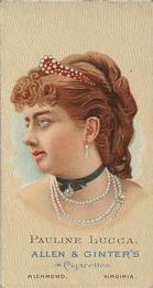 1888 Allen & Ginter World's Beauties (N27) #NNO Pauline Lucca Front