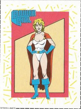 1989 DC Comics Backing Board Cards #87 Power Girl Front
