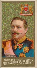 1889 Allen & Ginter World's Sovereigns (N34) #NNO King Of Portugal Front