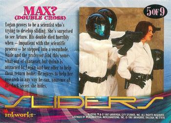 1997 Inkworks Sliders - Season 3 Special (Embossed) #5 Max? (Double Cross) Back