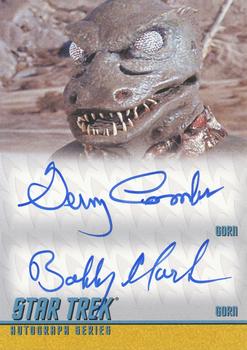 2013 Rittenhouse Star Trek The Original Series Heroes and Villains - Dual Autographs #DA30 Gary Combs / Bobby Clark Front