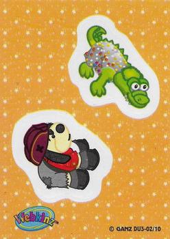 2008 Ganz Webkinz Series 3 - All Dressed Up Stickers / Puzzle #DU3-02 Stickers / Puzzle Front