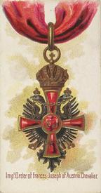 1890 Allen & Ginter The World's Decorations (N30) #13 Imp. Order of Frances Joseph of Austria Front
