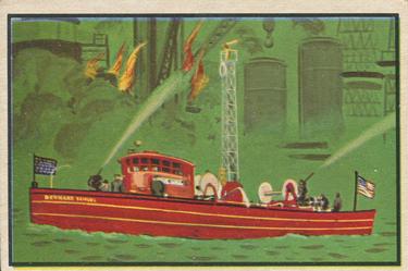 1953 Bowman Firefighters (R701-3) #57 Modern Fire Boat Front