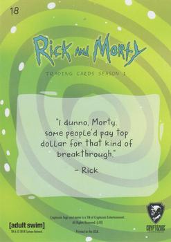 2018 Cryptozoic Rick & Morty Season 1 #18 Killing My Own Family Back