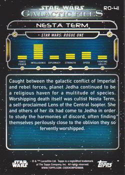 2018 Topps Star Wars: Galactic Files #RO-41 Nesta Term Back