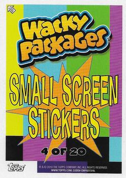 2018 Topps Wacky Packages Go to the Movies - Small Screen Stickers #4 Flea-Wee Vermin Back