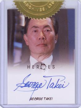 2010 Rittenhouse Heroes Archives - Case Incentive Autograph #NNO George Takei Front