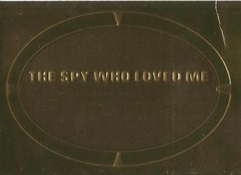 2012 Rittenhouse James Bond 50th Anniversary Series 1 - Gold Plaque Movie Posters #P10 The Spy Who Loved Me Front