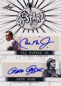 2014 Leaf Pop Century - Co-Stars Dual Signed #CS-9 Cal Ripken Jr. / Pete Rose Front