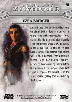 2018 Topps Star Wars Masterwork #35 Ezra Bridger Back