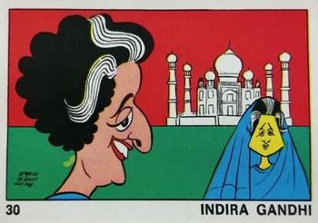 1973 Panini OK VIP #30 Indria Gandhi Front