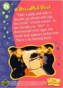 1997 Upper Deck The Little Mermaid #25 A Dreadful Deal Back