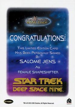 2018 Rittenhouse Star Trek Deep Space Nine Heroes & Villains - Autographs #NNO Salome Jens Back