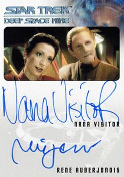 2018 Rittenhouse Star Trek Deep Space Nine Heroes & Villains - Dual Autographs #NNO Rene Auberjonois / Nana Visitor Front