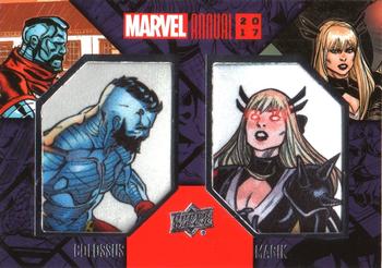 2017 Upper Deck Marvel Annual - Dual Comic Patches #DCP-6 Magik / Colossus Front