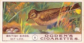 1905 Ogden's British Birds #8 Sky-Lark Front