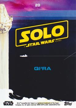 2018 Topps Solo: A Star Wars Story - Black #20 Qi'ra Back