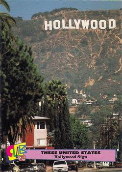 1992 Club Pro Set These United States - Promos #7 Hollywood Sign Front