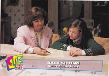 1993 Club Pro Set Babysitting - Silver #4 Before Adults Leave Front