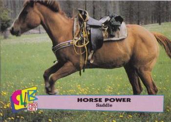 1992 Club Pro Set Horse Power - Silver #15 Saddle Front