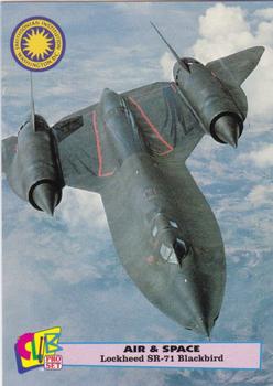 1992 Smithsonian Institute Air & Space - Gold #8 Lockheed SR-71 Blackbird Front
