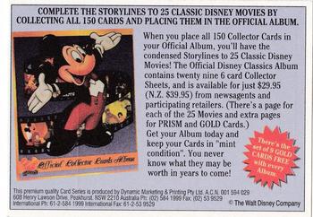 1993 Dynamic Disney Classics - Movie Poster Stickers #4 Winnie the Pooh Back