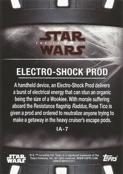 2018 Topps Star Wars The Last Jedi Series 2 - Items and Artifacts #IA-7 Electro-Shock Prod Back