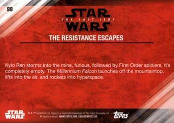 2018 Topps Star Wars The Last Jedi Series 2 - Blue #99 The Resistance Escapes Back