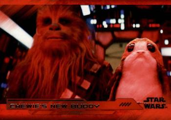 2018 Topps Star Wars The Last Jedi Series 2 - Red #86 Chewie's New Buddy Front