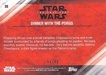 2018 Topps Star Wars The Last Jedi Series 2 - Bronze #32 Dinner with the Porgs Back