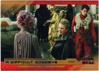 2018 Topps Star Wars The Last Jedi Series 2 - Bronze #69 A Difficult Goodbye Front