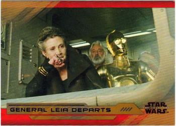 2018 Topps Star Wars The Last Jedi Series 2 - Bronze #70 General Leia Departs Front