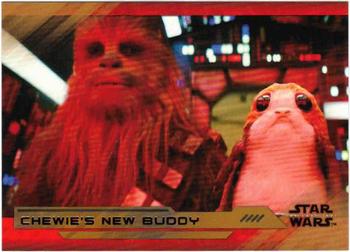 2018 Topps Star Wars The Last Jedi Series 2 - Bronze #86 Chewie's New Buddy Front