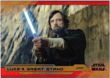 2018 Topps Star Wars The Last Jedi Series 2 - Bronze #97 Luke's Great Stand Front