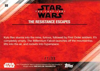 2018 Topps Star Wars The Last Jedi Series 2 - Bronze #99 The Resistance Escapes Back